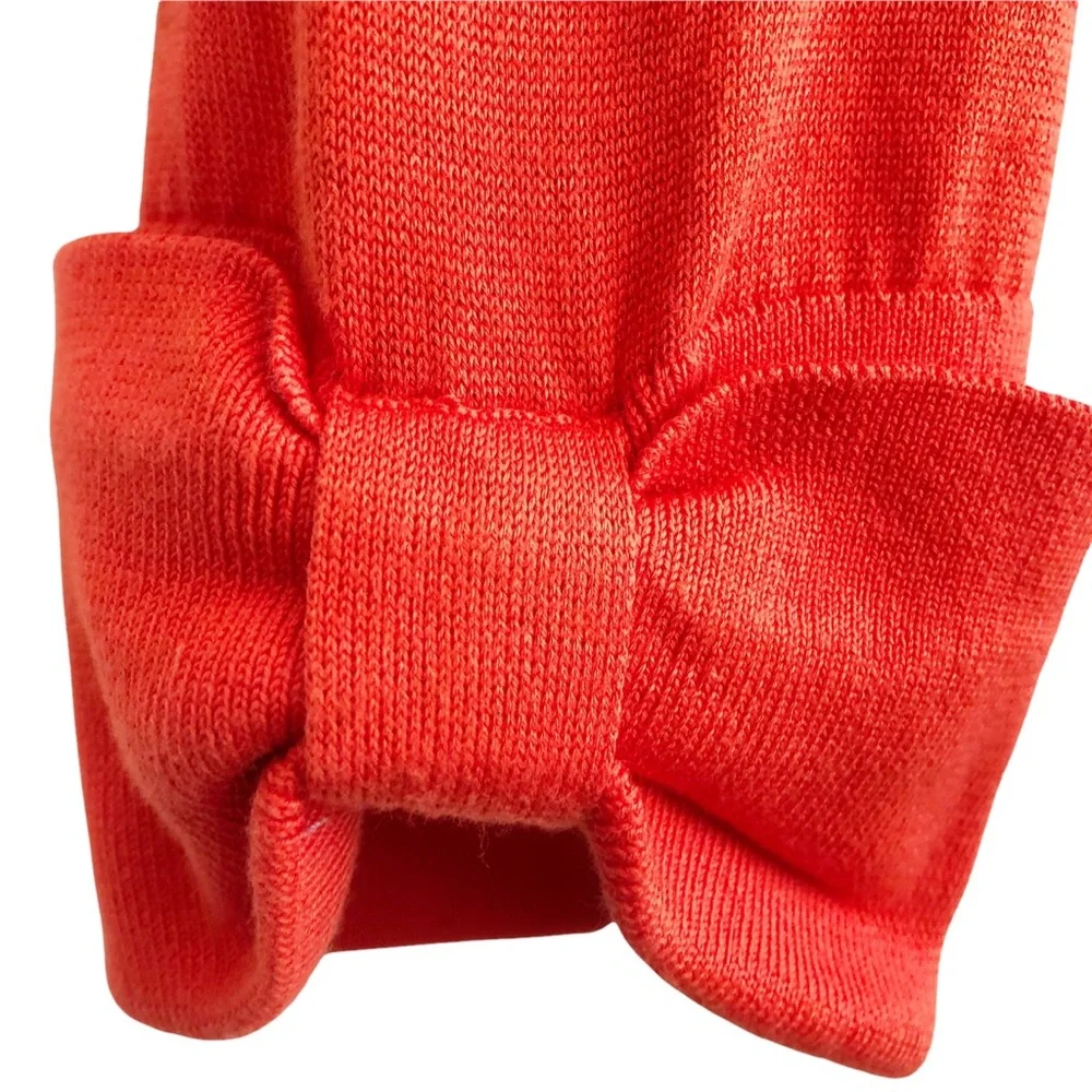 NEW Kate Spade Tomato Red Sophronits Genevieve Cotton Cardigan M - Picture 7 of 10